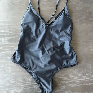 Stylish Black One-Piece Swimsuit